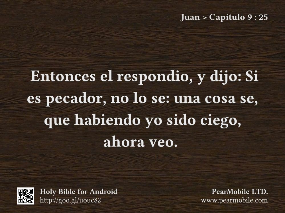 Juan, Capítulo 9:25